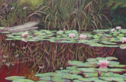 Pond Study, Red and Green