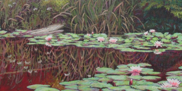 Pond Study, Red and Green